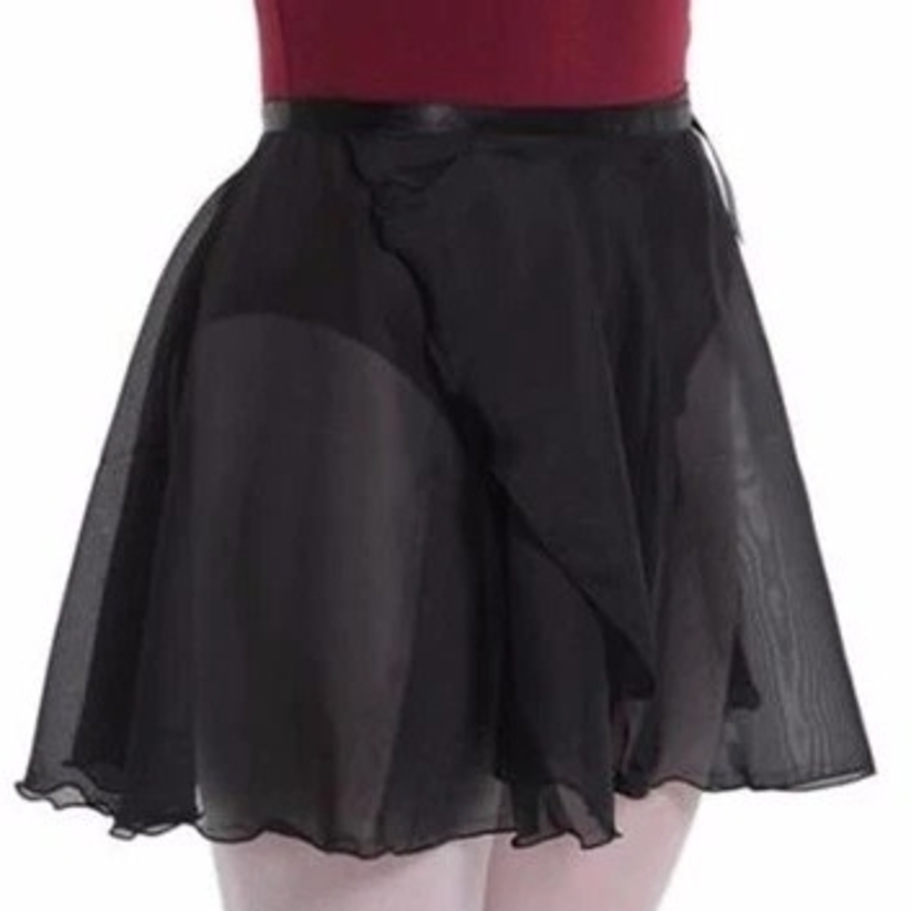 Sheer Black Ballet Wrap Skirt Pre-owned Good Condition Size OS